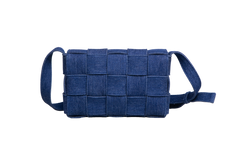 BOTTEGA CASSETTE INTRECCIATO DENIM BLUE