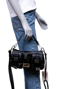 FENDI MULTIPOCKET BAGUETTE NYLON BLACK