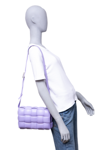 BOTTEGA PADDED CASSETTE LEATHER LILAC