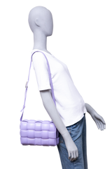 BOTTEGA PADDED CASSETTE LEATHER LILAC