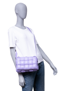 BOTTEGA PADDED CASSETTE LEATHER LILAC