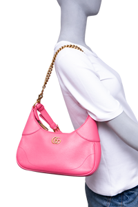 GUCCI APHRODITE SMALL SHOULDER BAG LEATHER PINK