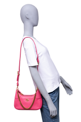 GUCCI APHRODITE SMALL SHOULDER BAG LEATHER PINK