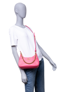 GUCCI APHRODITE SMALL SHOULDER BAG LEATHER PINK