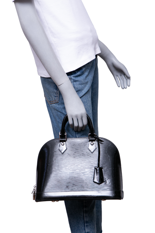 LV ALMA GM PATENT LEATHER BLACK