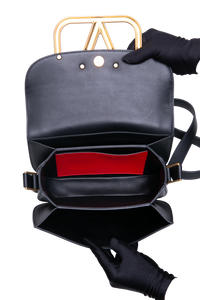 VALENTINO SUPERVEE VLOGO LEATHER BLACK