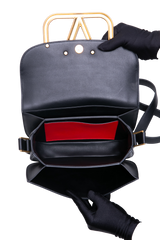 VALENTINO SUPERVEE VLOGO LEATHER BLACK