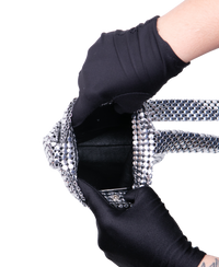 PACO RABANNE PIXEL MINI SHOULDER BAG SILVER