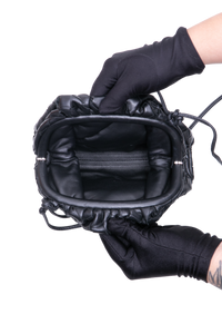 BOTTEGA MINI POUCH INTRECCIATO BLACK