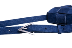 BOTTEGA CASSETTE INTRECCIATO DENIM BLUE