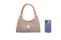 GUCCI JACKIE VINTAGE GG CANVAS SHOULDER