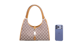 GUCCI JACKIE VINTAGE GG CANVAS SHOULDER