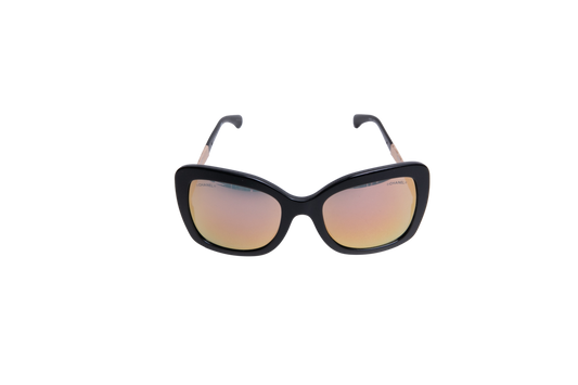 CHANEL BUTTERFLY SPRING ACETATE BLACK/ROSE GOLD