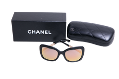CHANEL BUTTERFLY SPRING ACETATE BLACK/ROSE GOLD