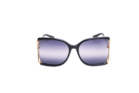 GUCCI SQUARE GG LOGO ACETATE BLACK