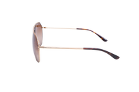 DOLCE & GABBANA AVIATOR METAL GOLD/TORTOISE LENSES GRADIENT