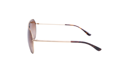 DOLCE & GABBANA AVIATOR METAL GOLD/TORTOISE LENSES GRADIENT