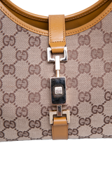 GUCCI JACKIE VINTAGE GG CANVAS SHOULDER