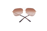 DOLCE & GABBANA AVIATOR METAL GOLD/TORTOISE LENSES GRADIENT