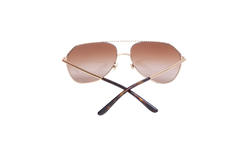 DOLCE & GABBANA AVIATOR METAL GOLD/TORTOISE LENSES GRADIENT
