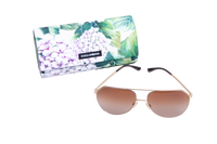 DOLCE & GABBANA AVIATOR METAL GOLD/TORTOISE LENSES GRADIENT