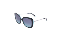 TIFFANY SQUARE OVERSIZED ROD TEXTURED BLACK BLUE GRADIENT
