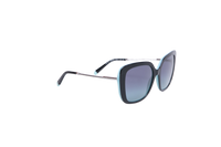 TIFFANY SQUARE OVERSIZED ROD TEXTURED BLACK BLUE GRADIENT