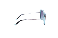 TIFFANY SQUARE OVERSIZED ROD TEXTURED BLACK BLUE GRADIENT