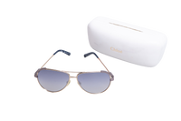 CHLOÉ ERIA AVIATOR METAL GOLD LENSES GRADIENT
