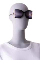 GUCCI SQUARE GG LOGO ACETATE BLACK