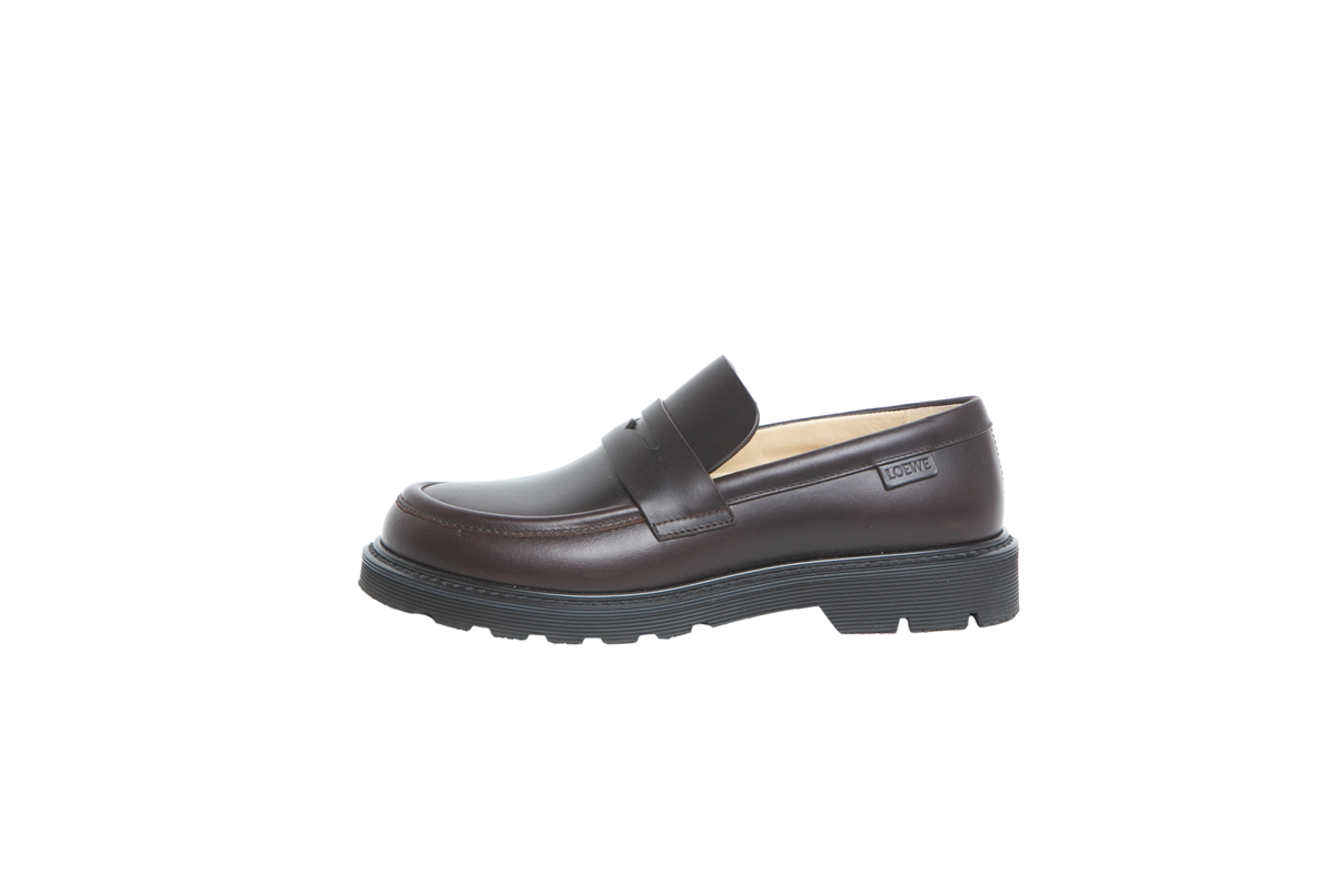 LOEWE BLAZE LOAFERS DARK BROWN - 35 BR