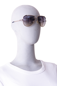 CHLOÉ ERIA AVIATOR METAL GOLD LENSES GRADIENT