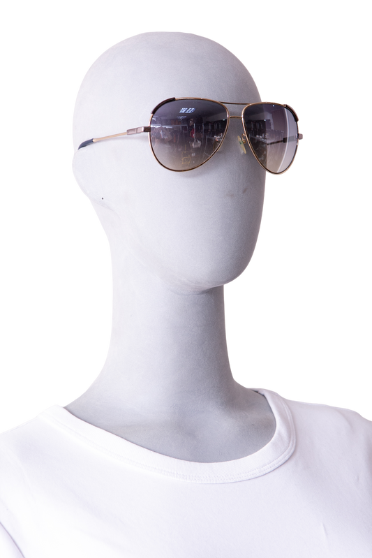 CHLOÉ ERIA AVIATOR METAL GOLD LENSES GRADIENT