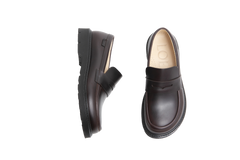 LOEWE BLAZE LOAFERS DARK BROWN - 35 BR