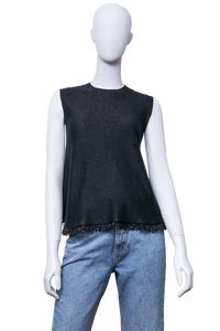DIOR BLUSA PRETA LUREX