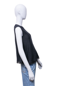 DIOR BLUSA PRETA LUREX