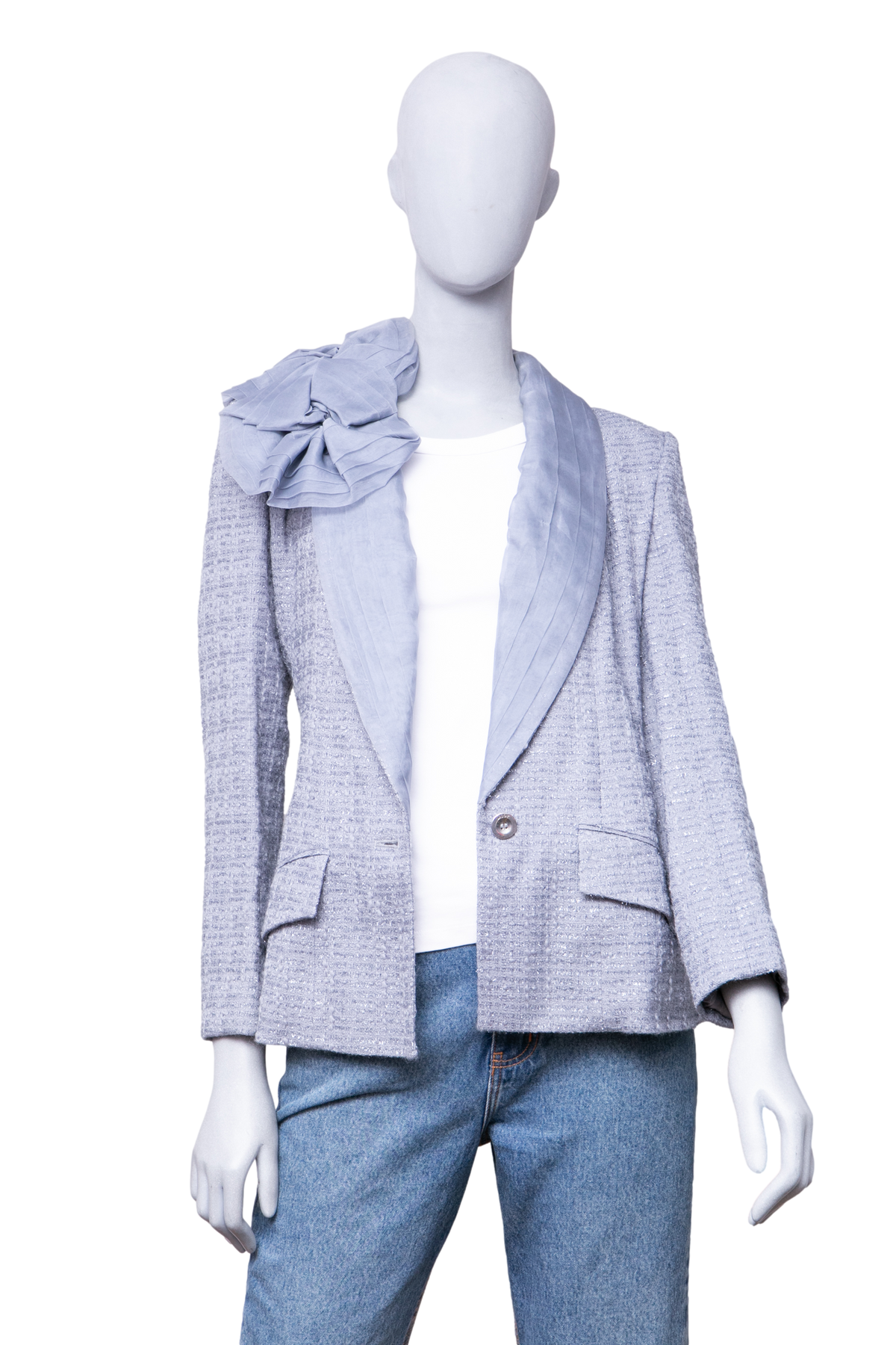 DIOR VESTE DORIA BOUCLE GRIS
