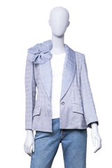 DIOR VESTE DORIA BOUCLE GRIS