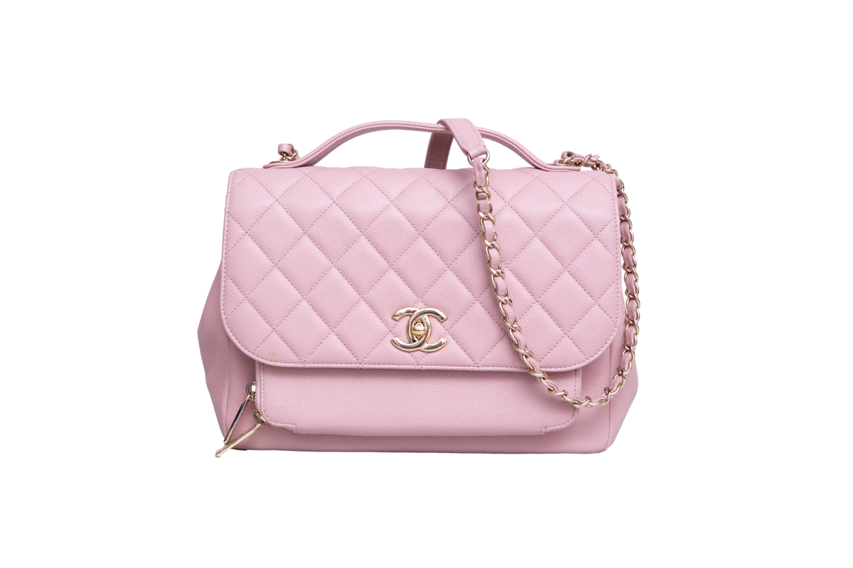 CHANEL BUSINESS AFFINITY CAVIAR LIGHT PINK