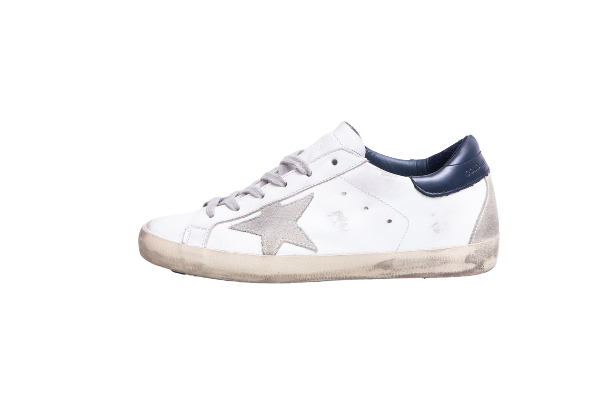 GOLDEN GOOSE SNEAKER DELUXE BRAND SUPERSTAR WHITE/NAVY