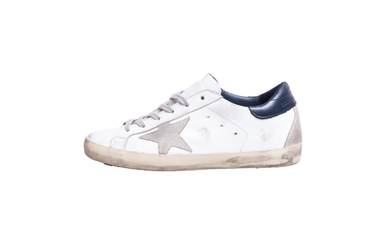 GOLDEN GOOSE SNEAKER DELUXE BRAND SUPERSTAR WHITE/NAVY