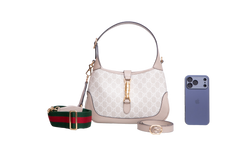 GUCCI JACKIE 1961 SMALL GG SUPREME BEIGE
