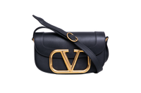 VALENTINO SUPERVEE VLOGO LEATHER BLACK