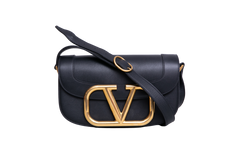 VALENTINO SUPERVEE VLOGO LEATHER BLACK