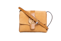 GUCCI ARLI SMALL SUEDE/LEATHER CARAMEL