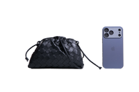 BOTTEGA MINI POUCH INTRECCIATO BLACK