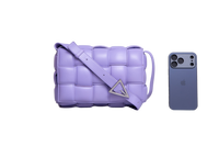 BOTTEGA PADDED CASSETTE LEATHER LILAC