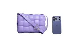 BOTTEGA PADDED CASSETTE LEATHER LILAC