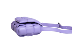 BOTTEGA PADDED CASSETTE LEATHER LILAC
