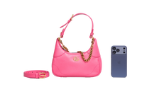 GUCCI APHRODITE SMALL SHOULDER BAG LEATHER PINK